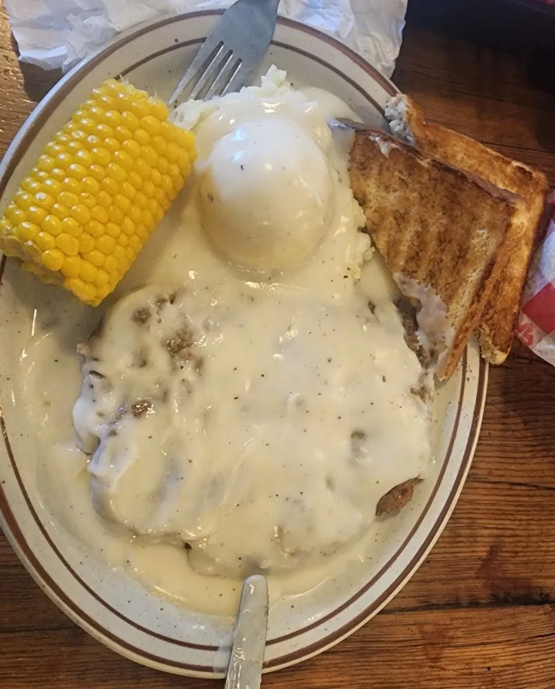 Country Fried Steak and Eggs